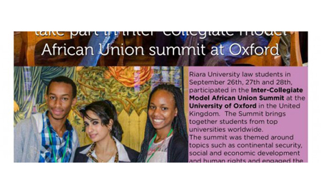 RU students particpate in Oxford-Harvard Intercollegiate Model African Union Summit